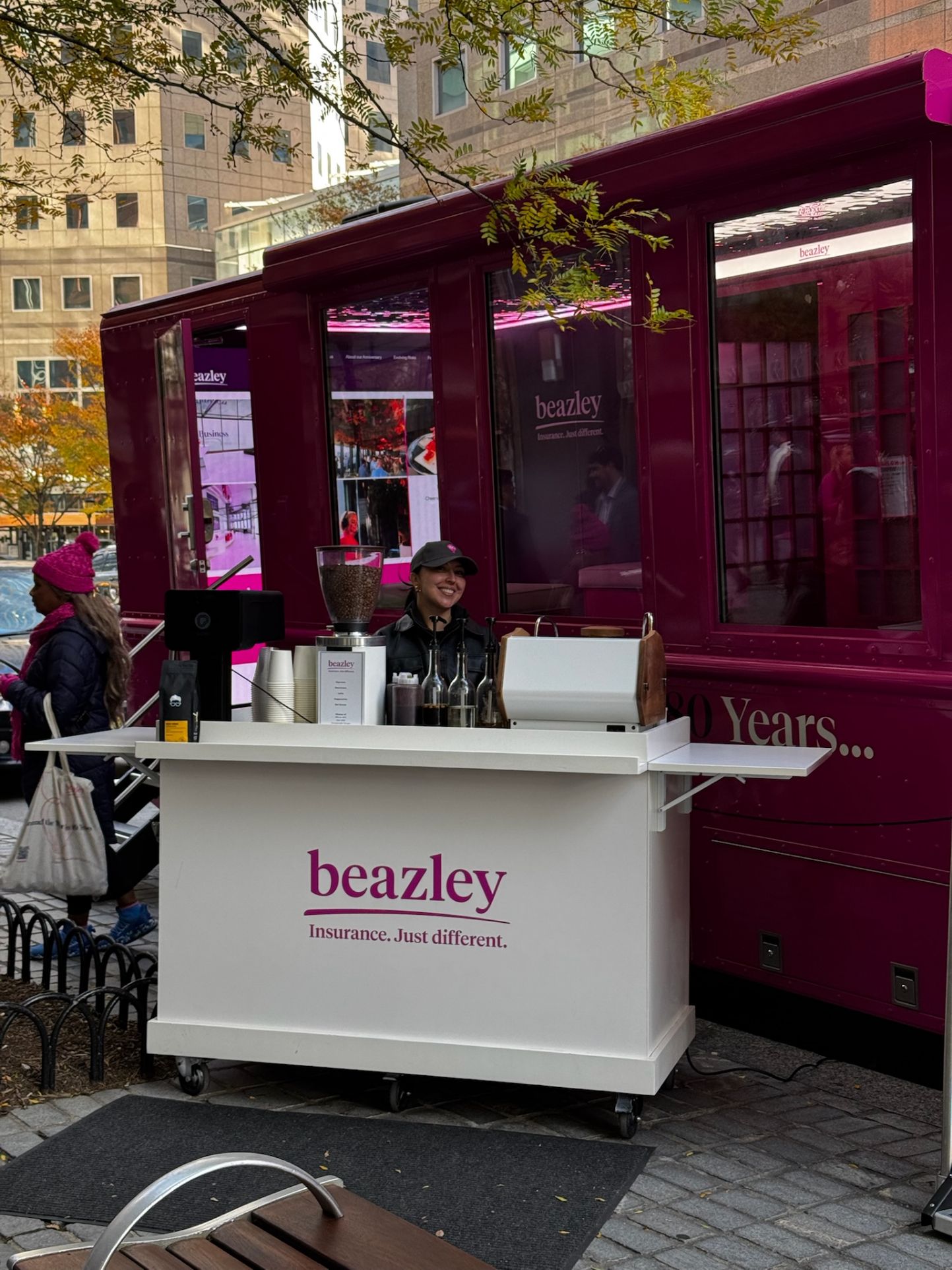 Drinks served at an event